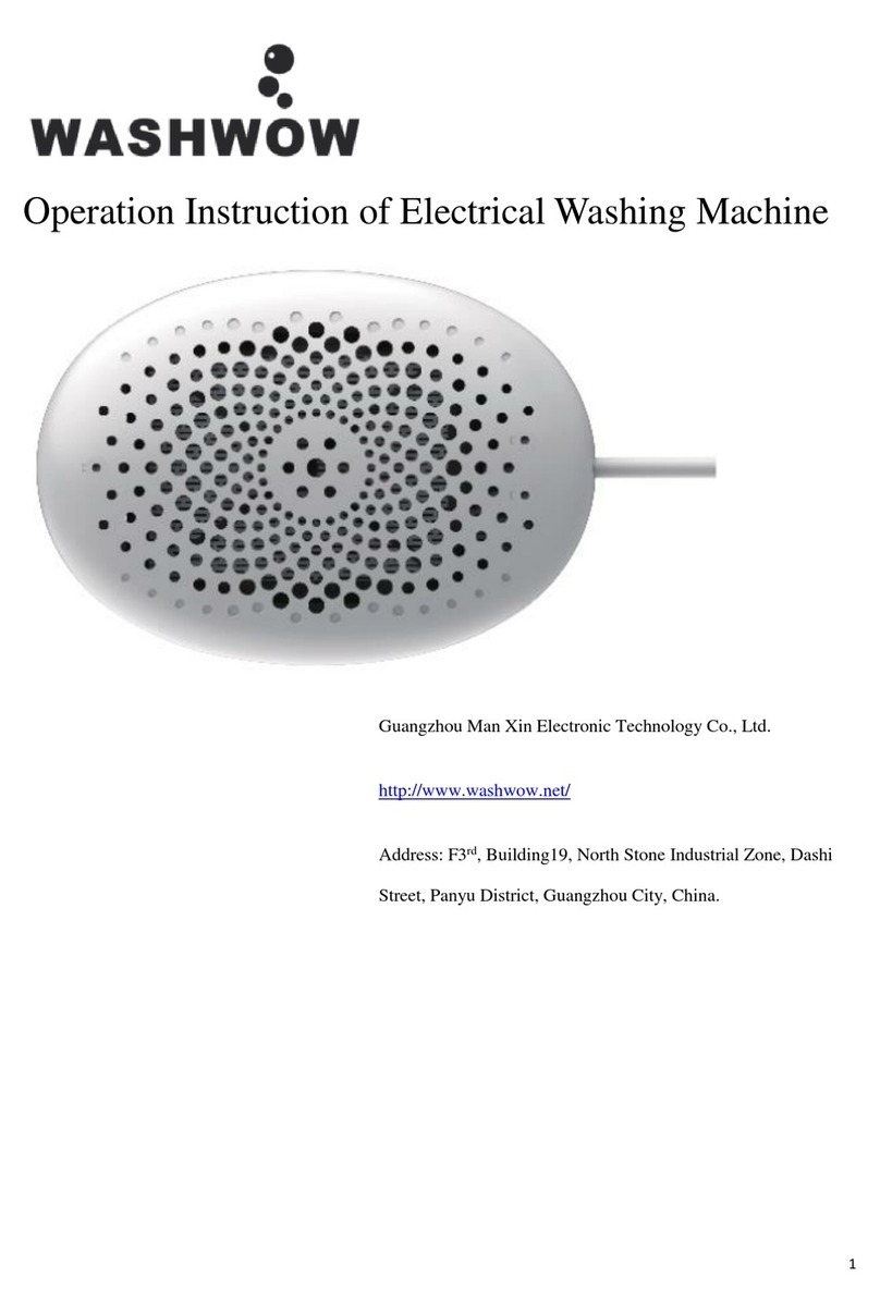 Man Xin Electronic Technology WASHWOW operation instruction Man Xin Electronic Technology WASHWOW operation instruction