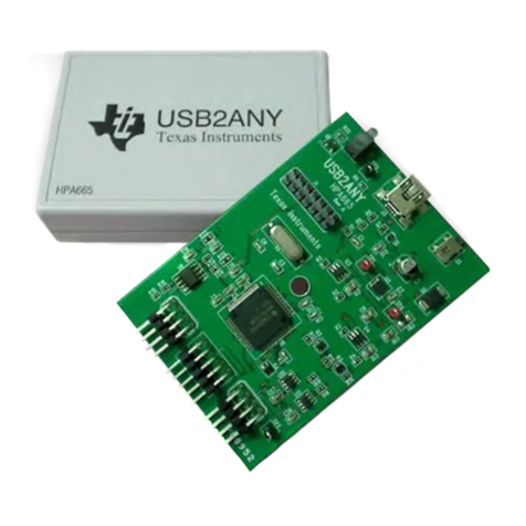 Texas Instruments USB2ANY User manual Texas Instruments USB2ANY User manual