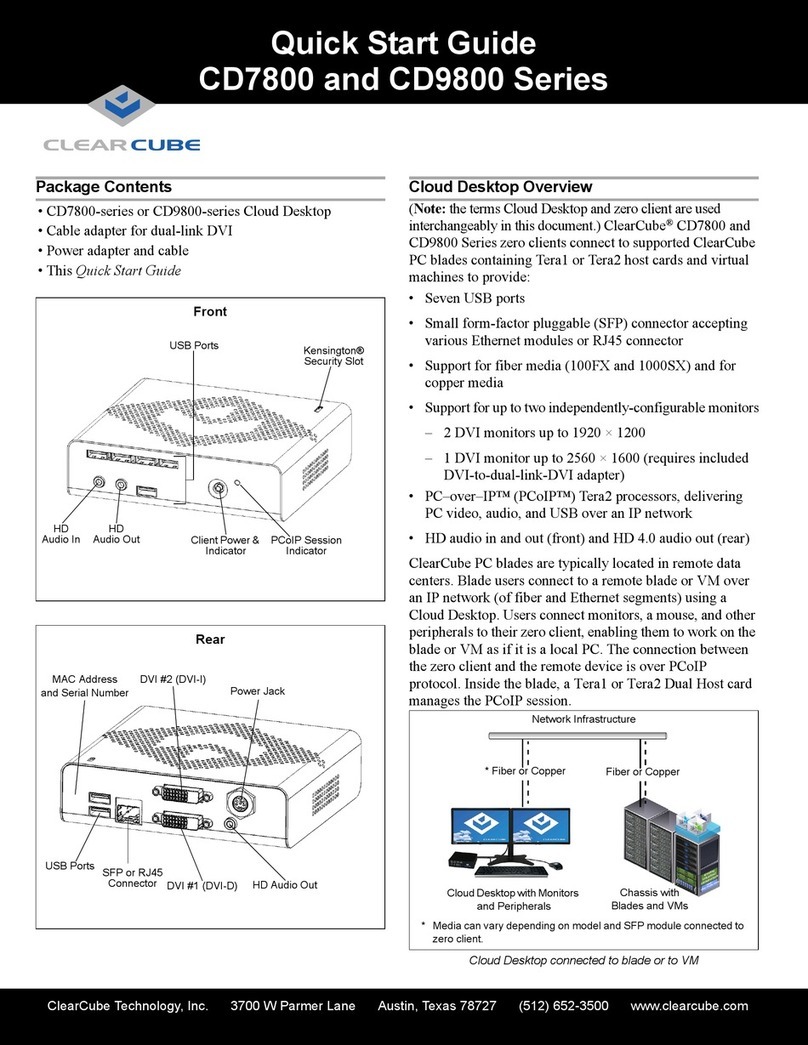 ClearCube CD7800 Series quick start guide