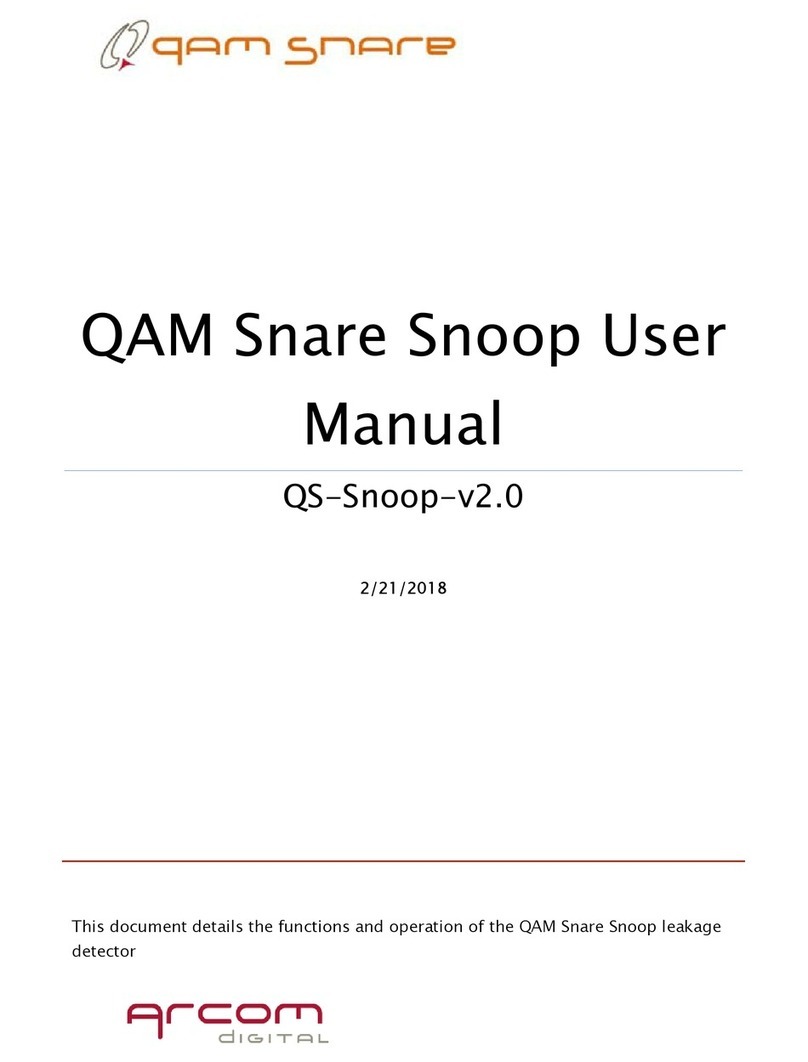 Arcom QAM Snare Snoop user manual