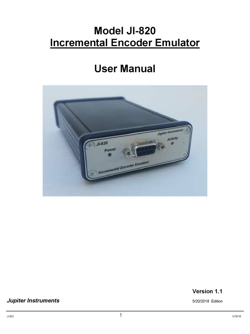 Jupiter Instruments JI-820 User manual