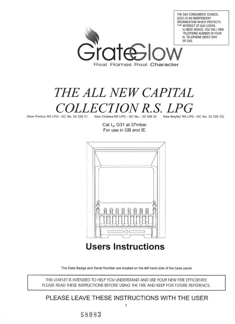 GRATE GLOW New Pimlico User instructions