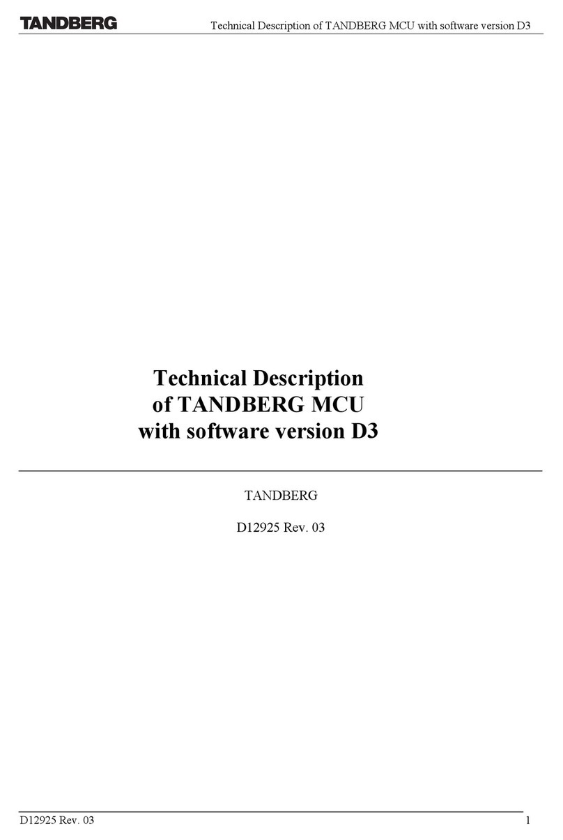 TANDBERG MCU Technical description