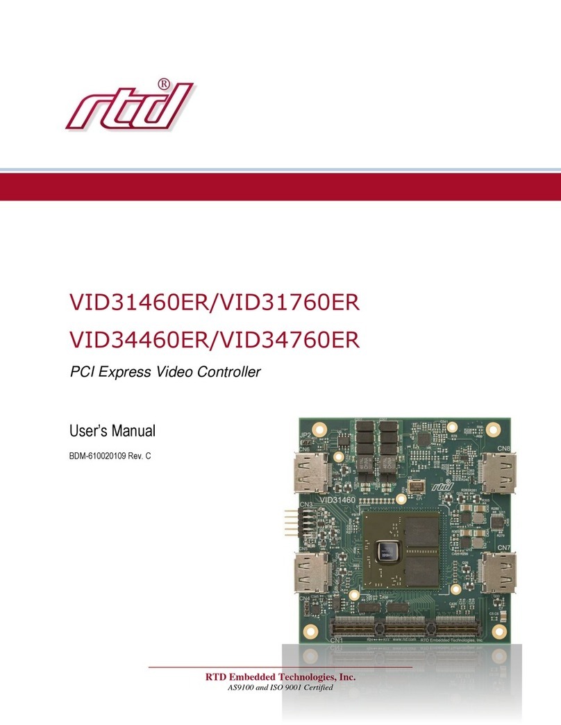 rtd VID31460ER user manual