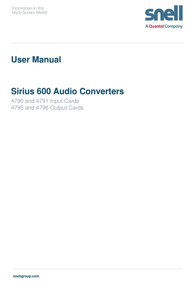 Snell Sirius 600 user manual