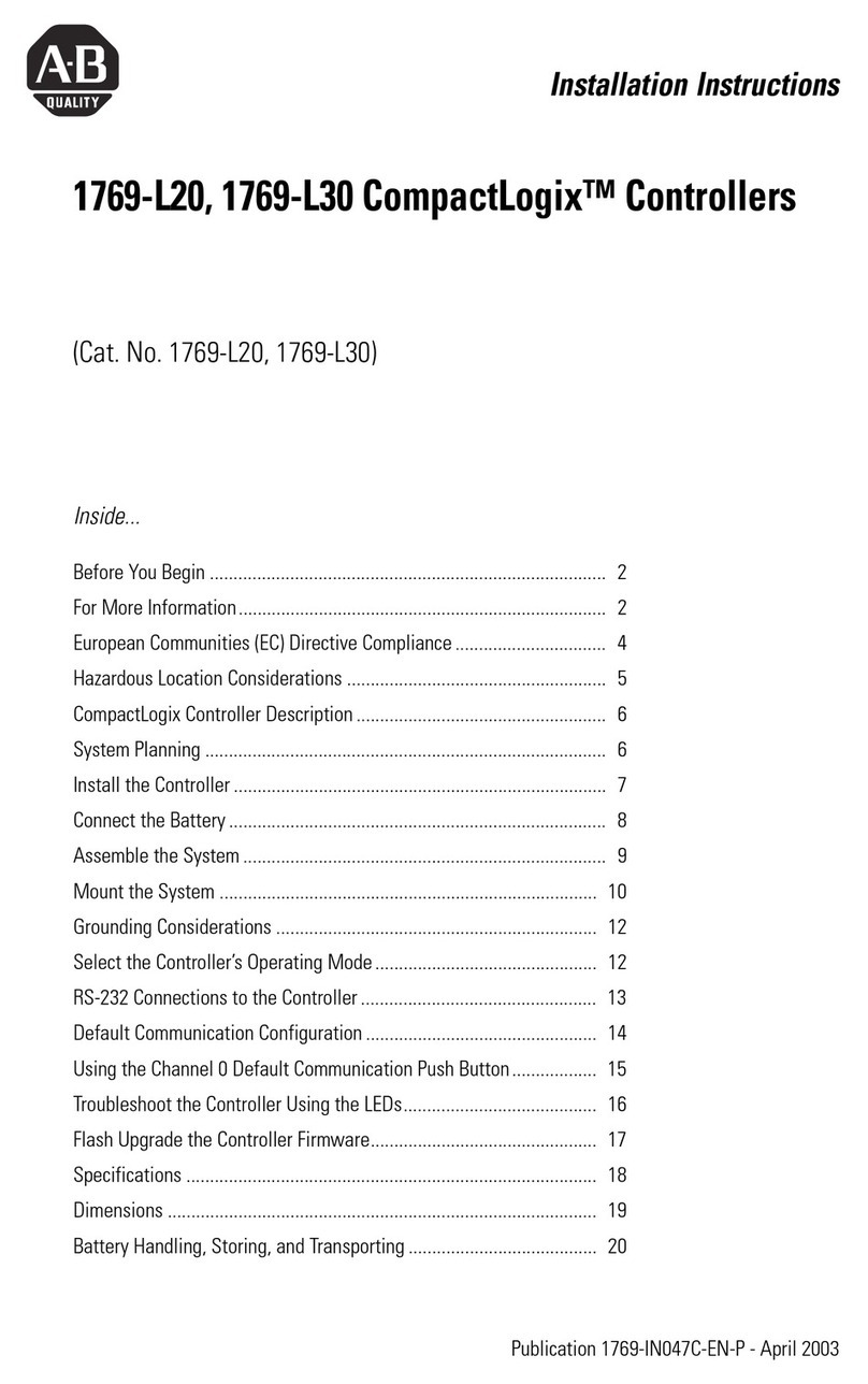 Allen-Bradley CompactLogix 1769-L20 User manual