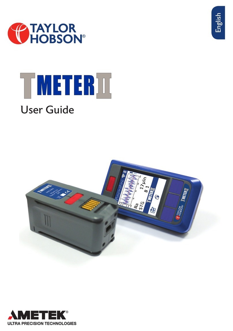 Taylor Hobson T-Meter II user guide Taylor Hobson T-Meter II user guide
