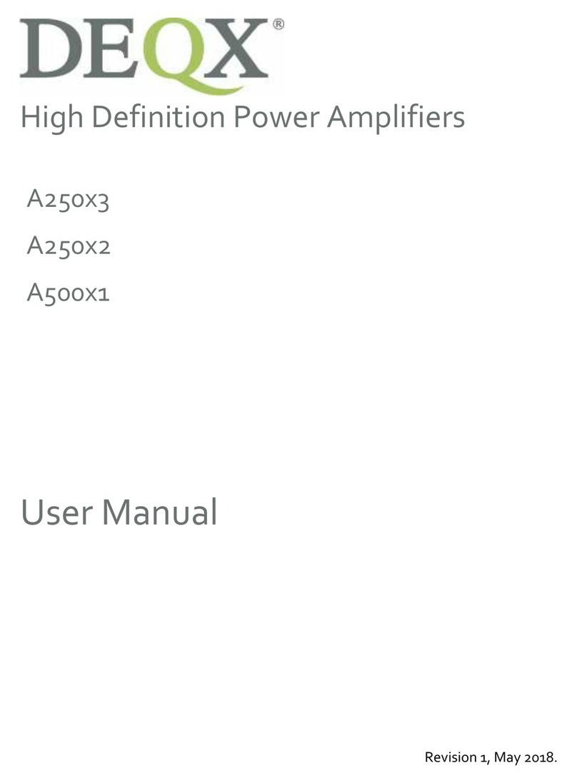 Deqx A250x3 Series user manual