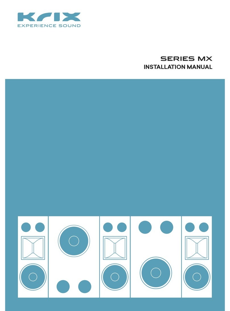 Krix MX20 installation manual