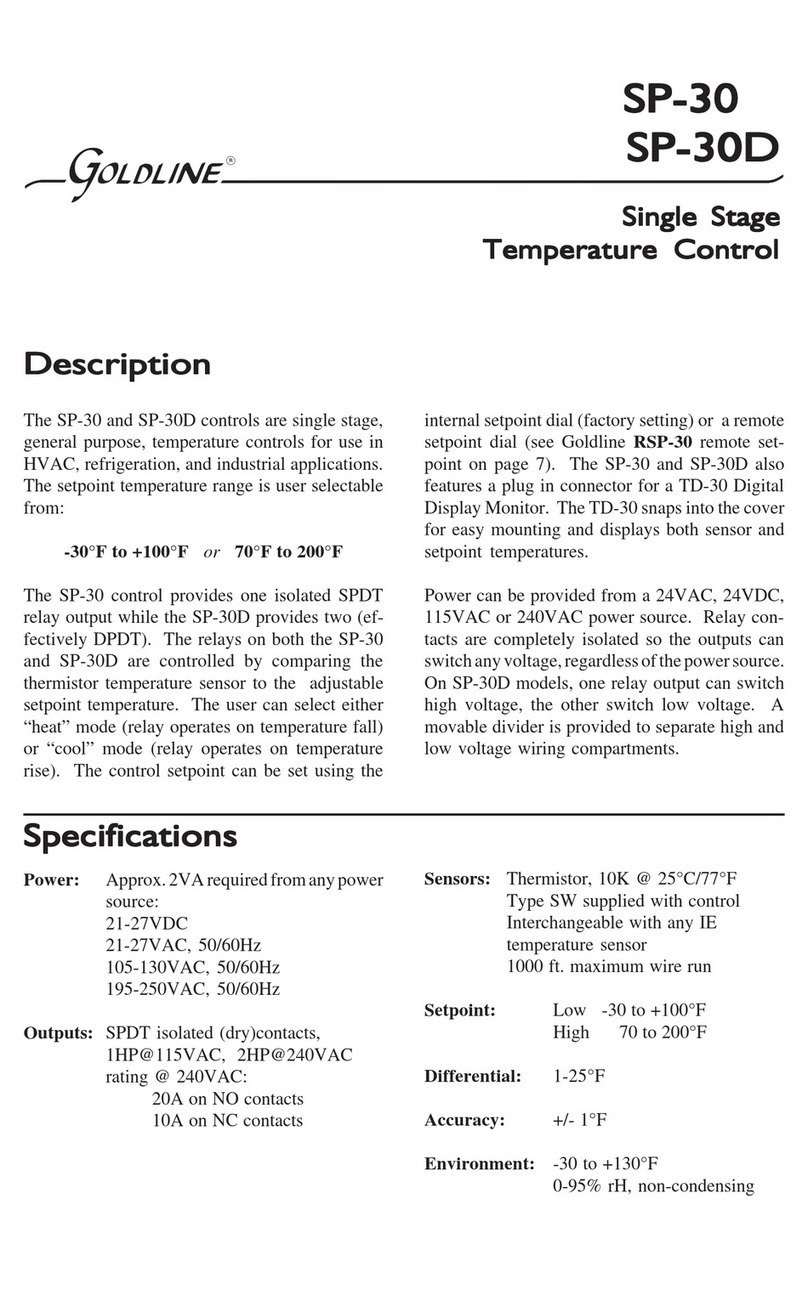 Goldline SP-30 product manual