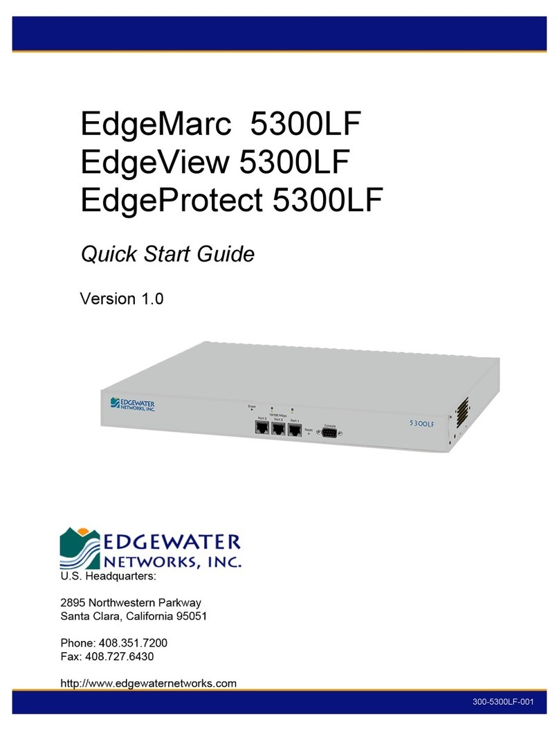 Edgewater Networks EdgeMarc 5300LF quick start guide