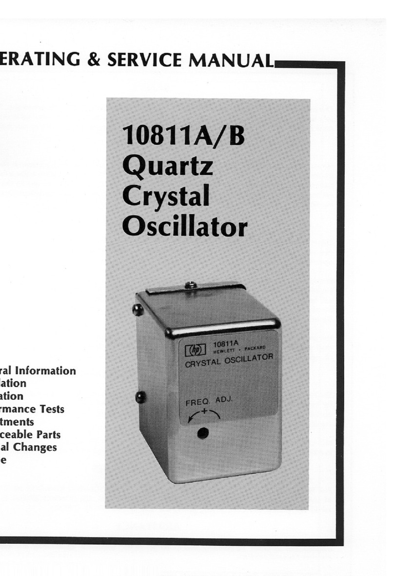 HP 10811A Instruction and safety manual HP 10811A Instruction and safety manual