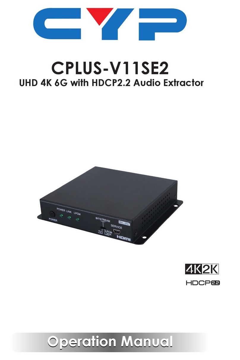CYP CPLUS-V11SE2 User manual