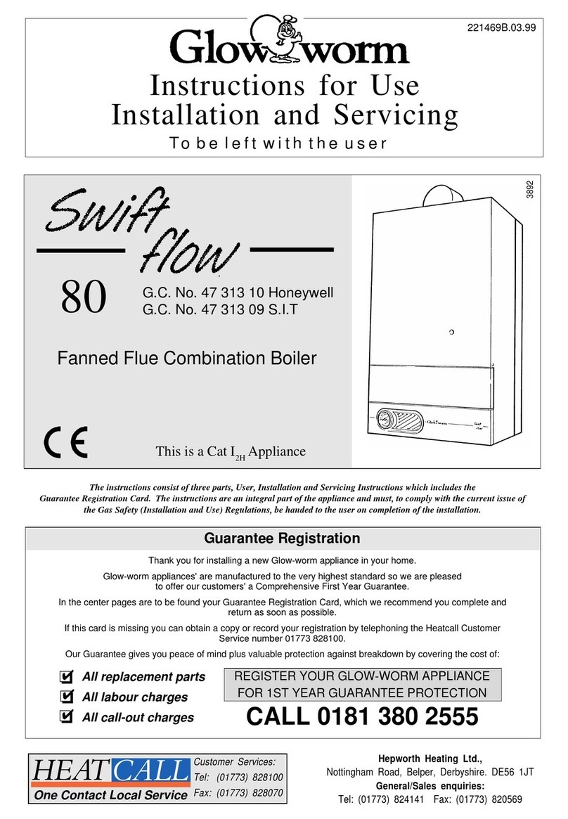Glowworm swift flow 80 Operating manual
