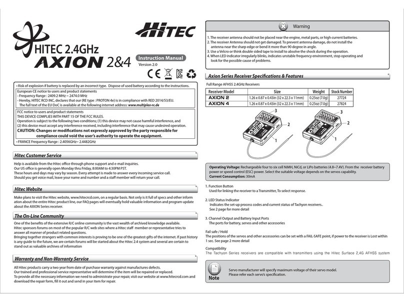Hi-Tec AXION 2 User manual
