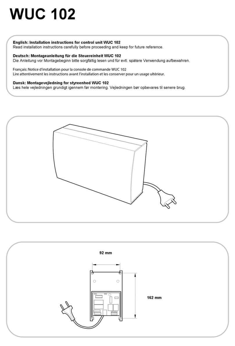 Teal Products WUC 102 installation instructions