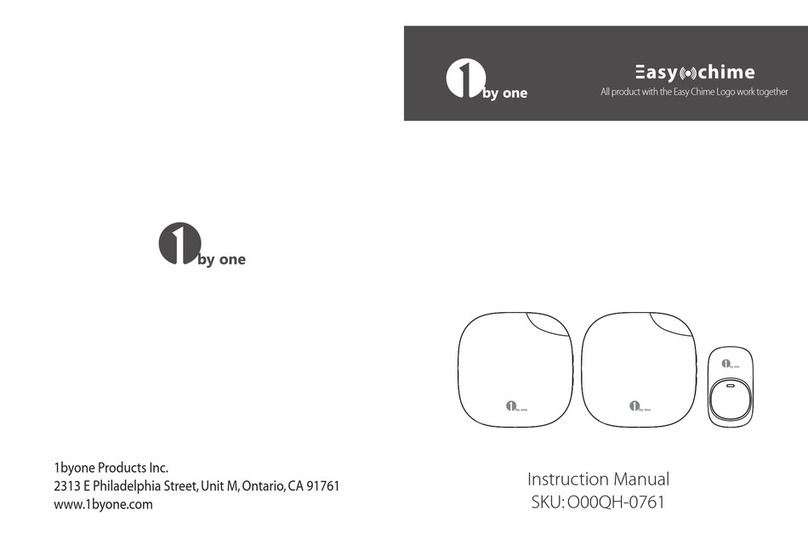 1 BY ONE O00QH-0761 instruction manual