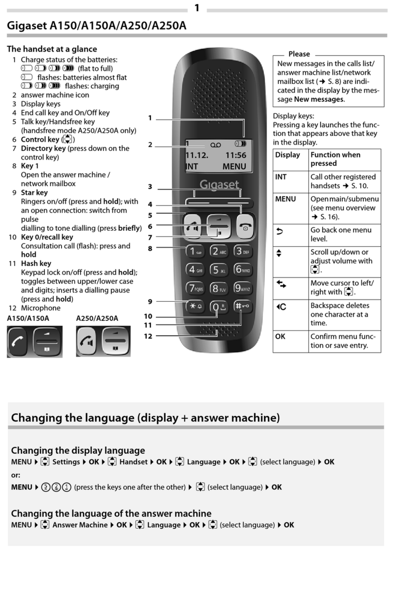 Gigaset A150 User manual
