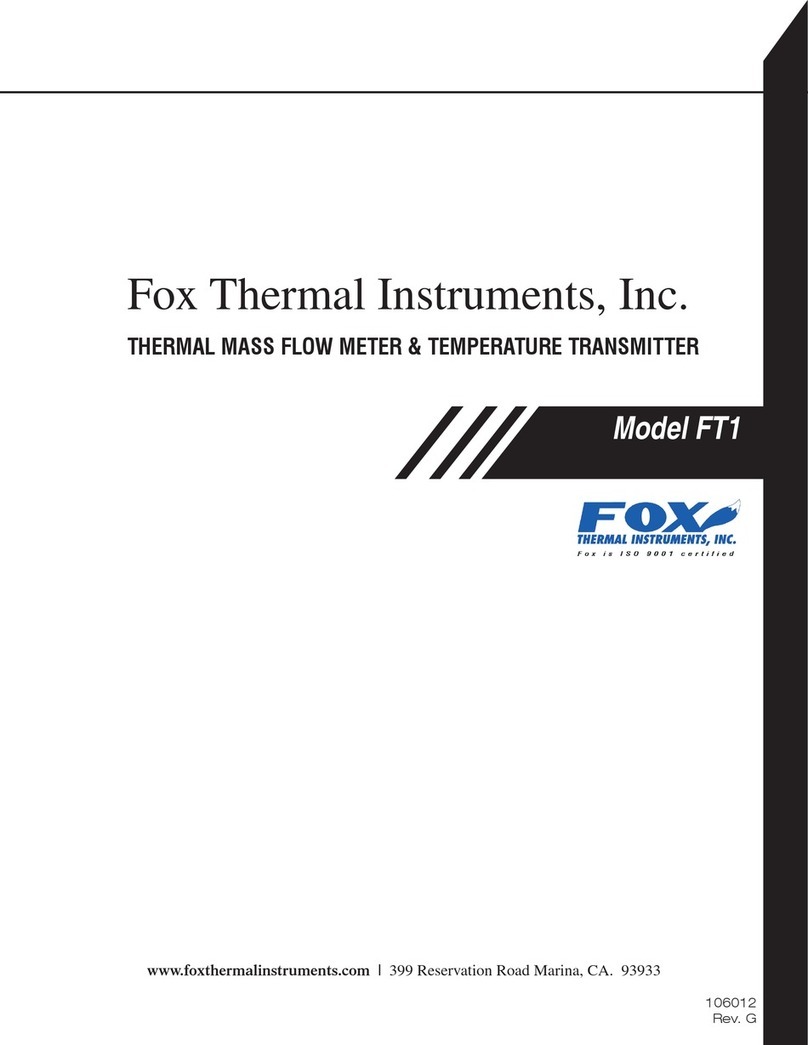 Fox Thermal Instruments FT1 user manual