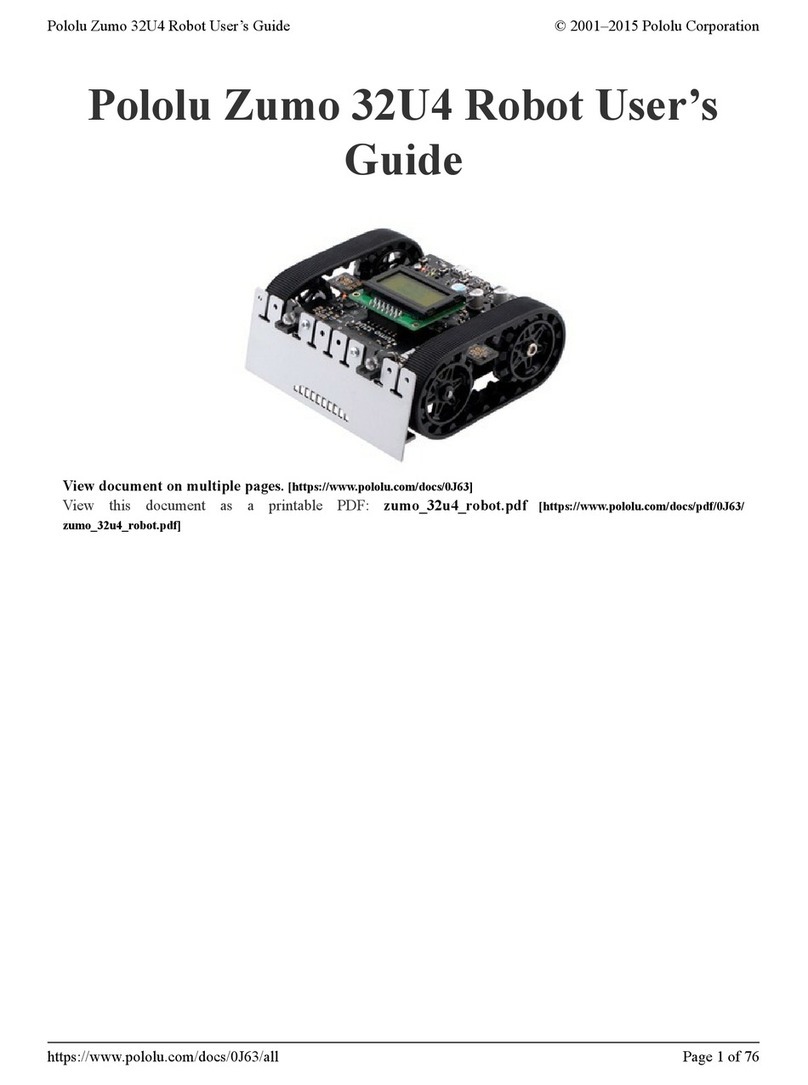 Pololu Corporation Zumo 32U4 User manual
