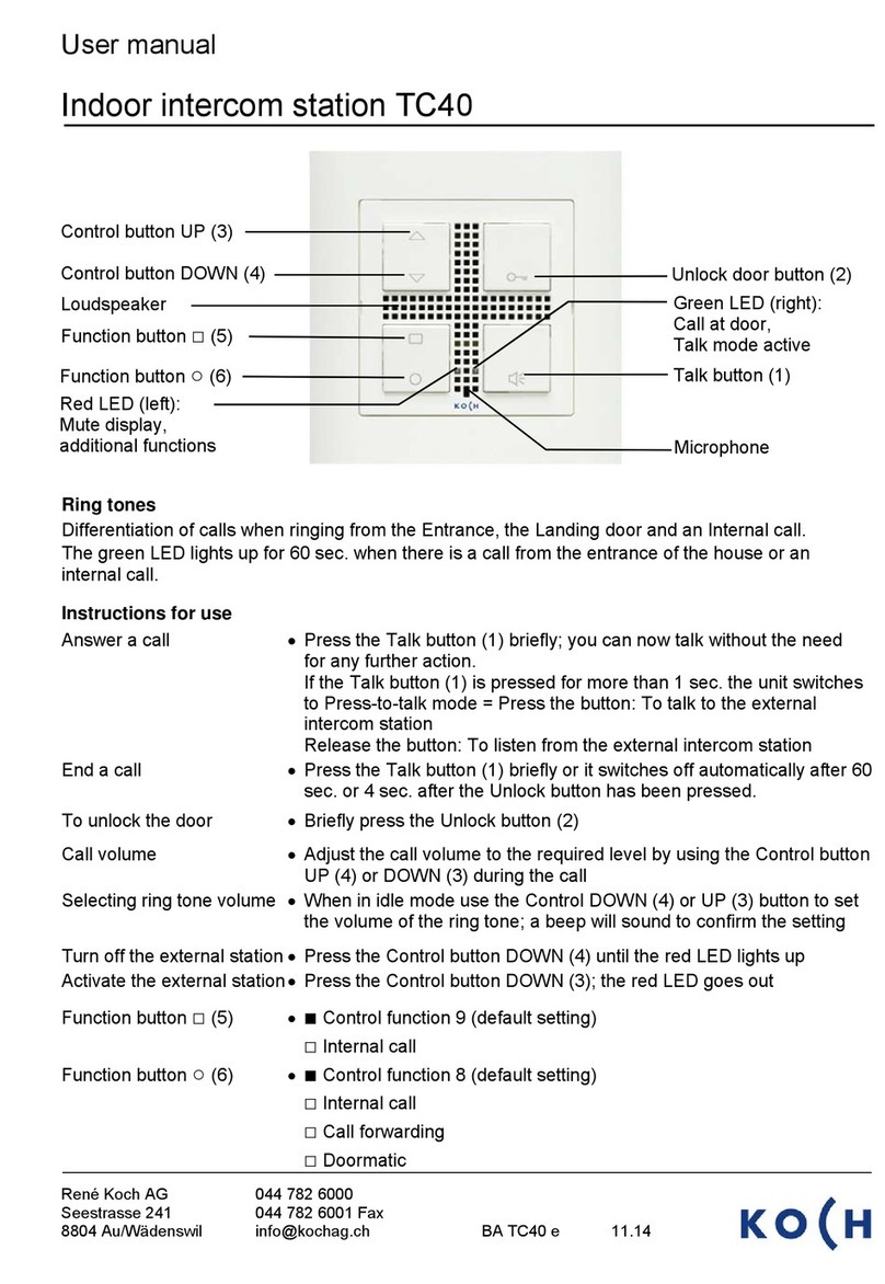 Koch TC40 User manual