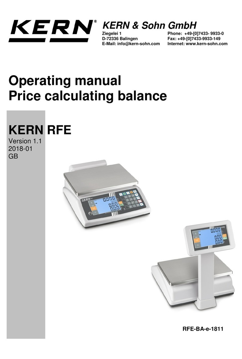 KERN RFE 6K3M User manual