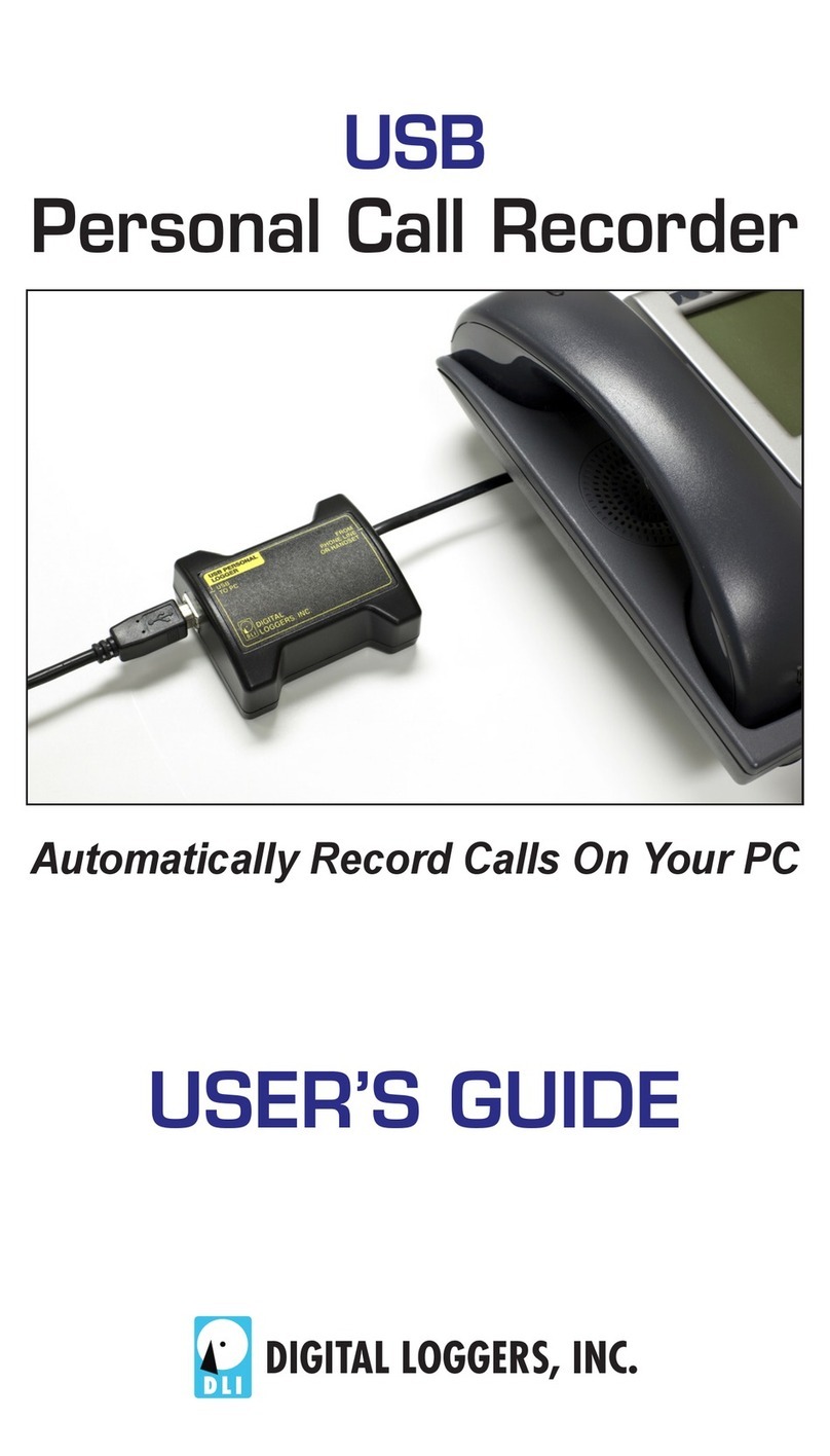 Digital Loggers Personal Call Recorder user guide