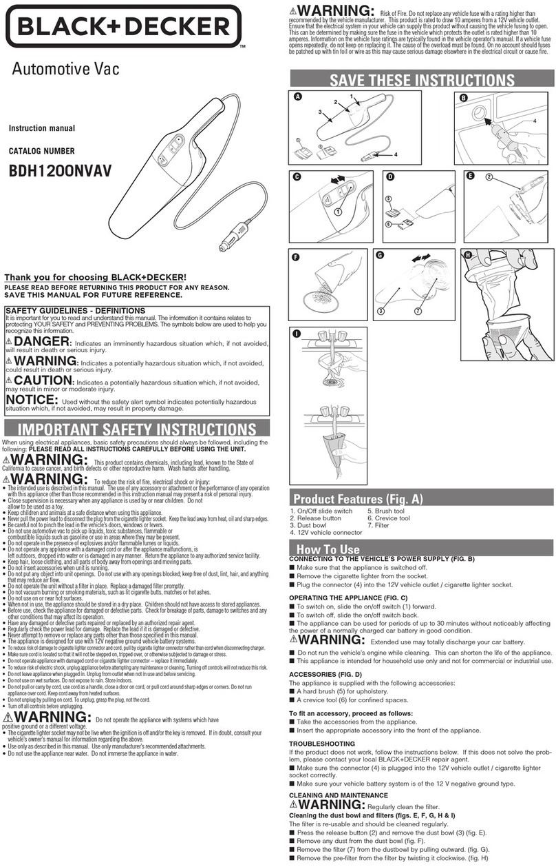 BLACK DECKER BDH1200NVAV User manual