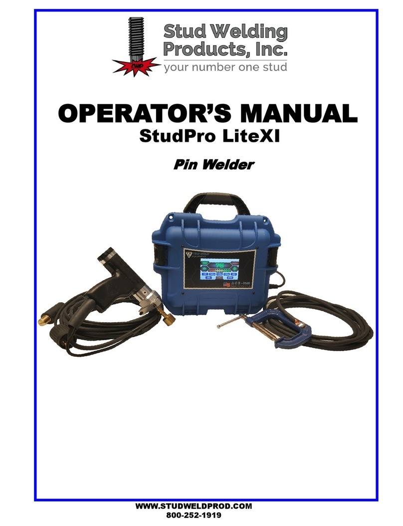 stud welding products StudPro LiteXI Operator's manual stud welding products StudPro LiteXI Operator's manual