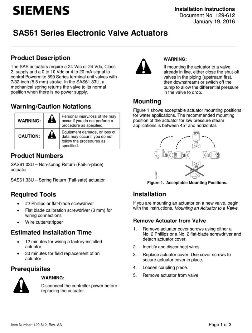 Siemens SAS61.03U User manual