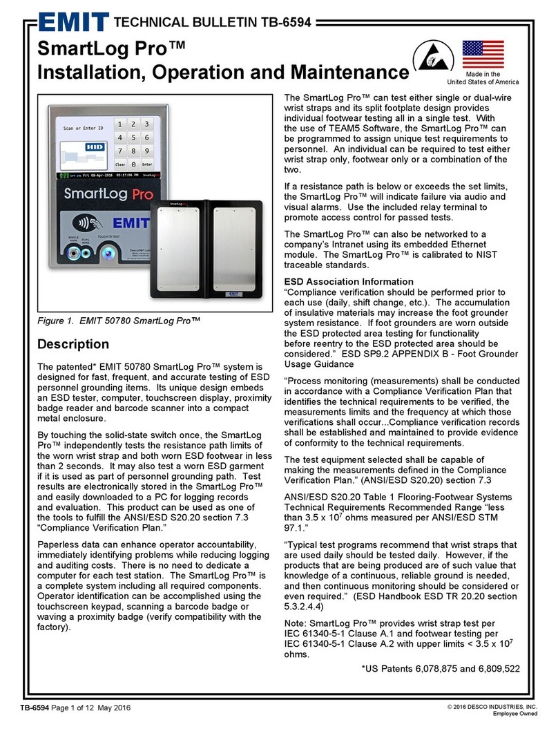 EMIT SmartLog Pro 50780 Installation, operation and maintenance guide
