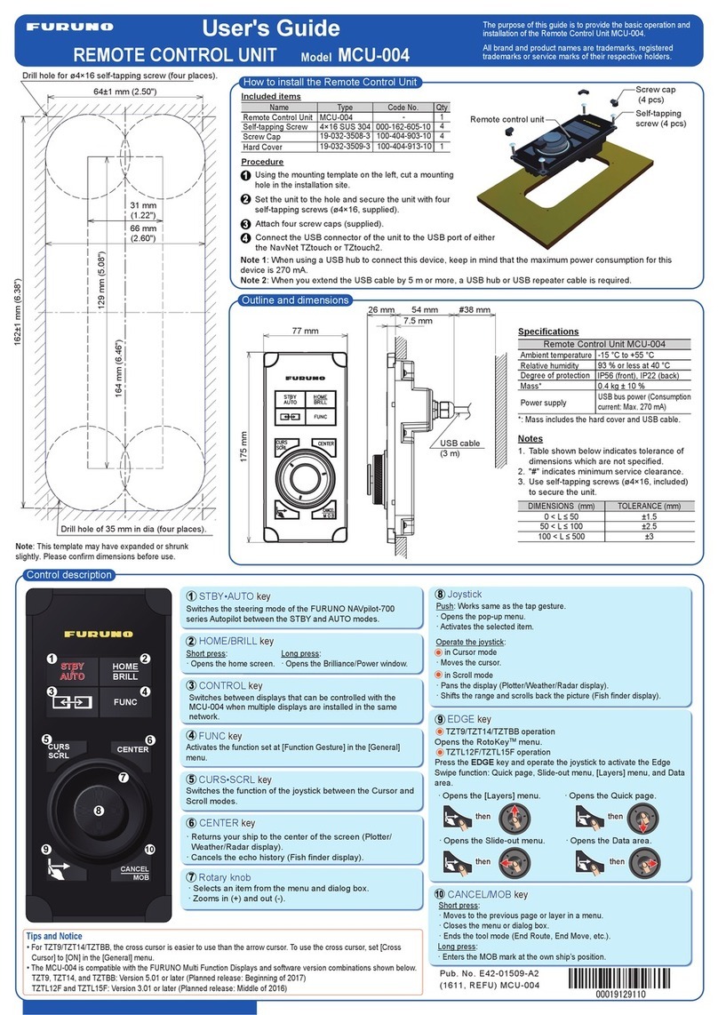 Furuno MCU-004 user guide