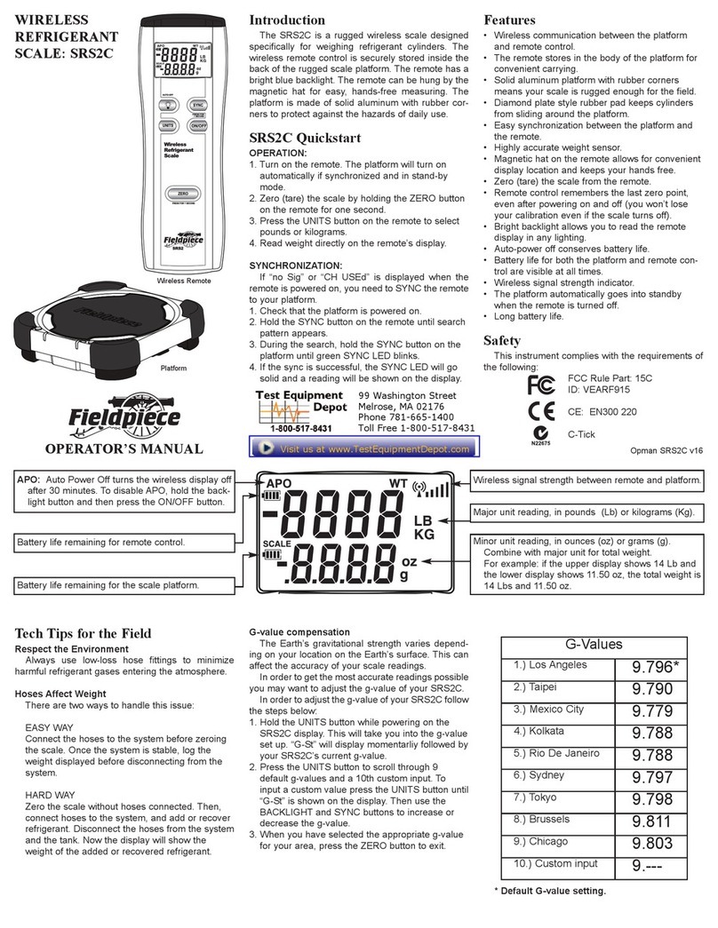 Fieldpiece SRS2C User manual