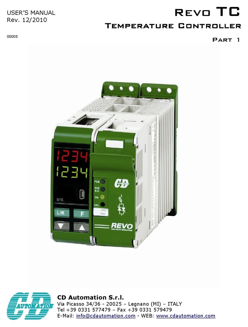 CD Automation Revo TC user manual