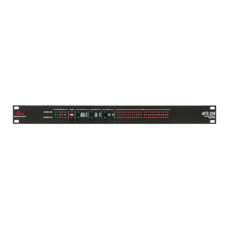 dbx AFS 224 User manual
