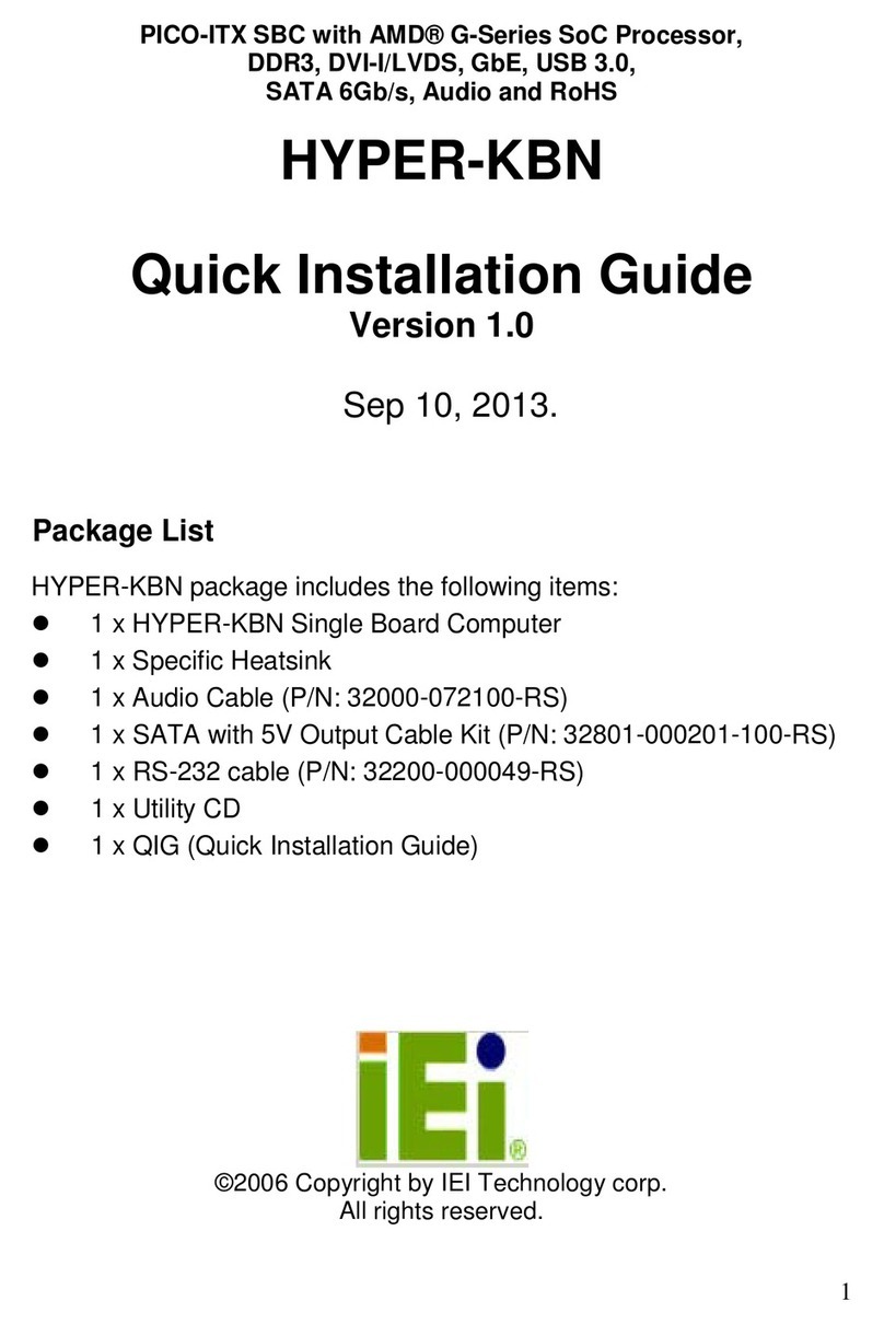 IEI Technology HYPER-KBN User manual