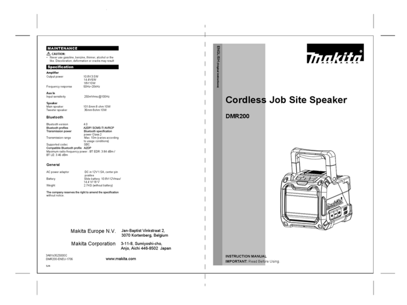 Makita DMR200 User manual Makita DMR200 User manual