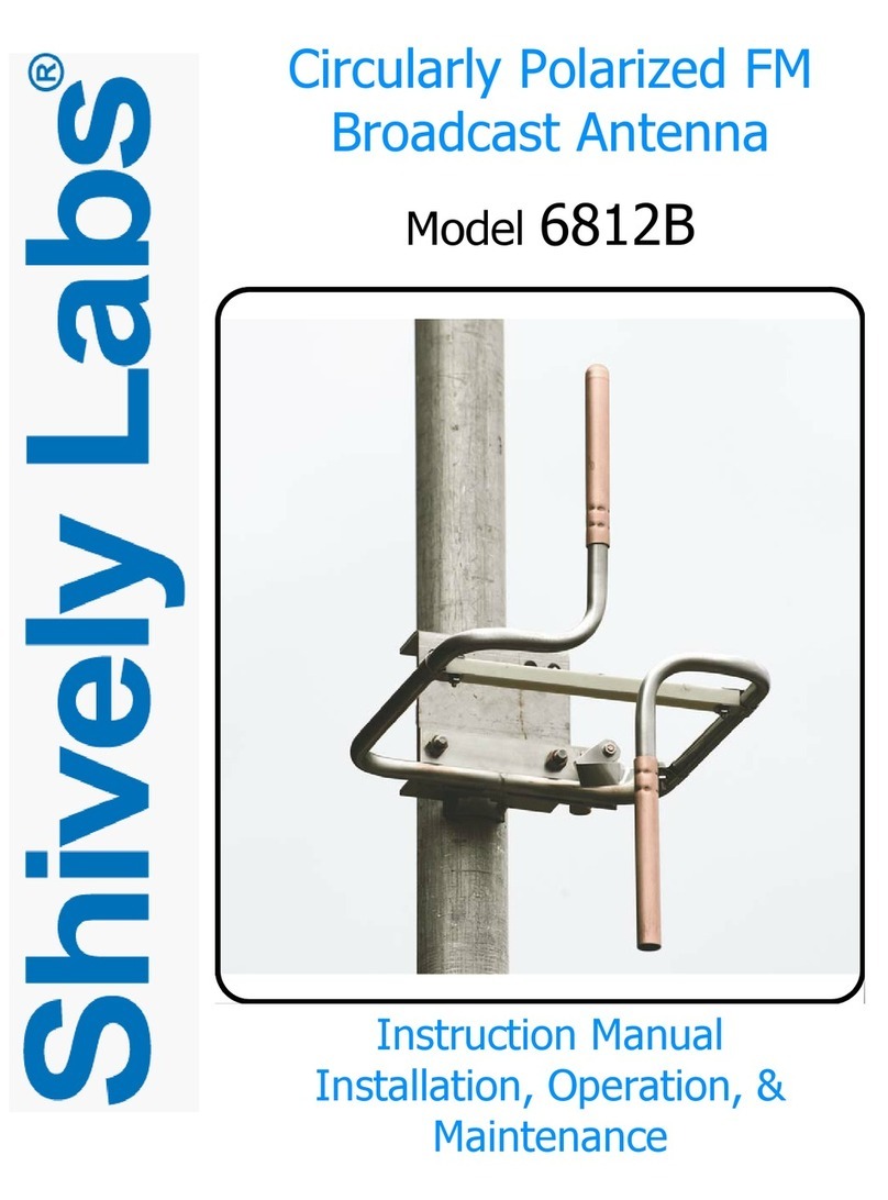 Shively Labs 6812B Instruction Manual Installation, Operation, & Maintenance