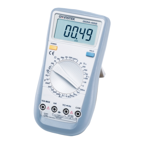 GW Instek GDM-452 operating manual