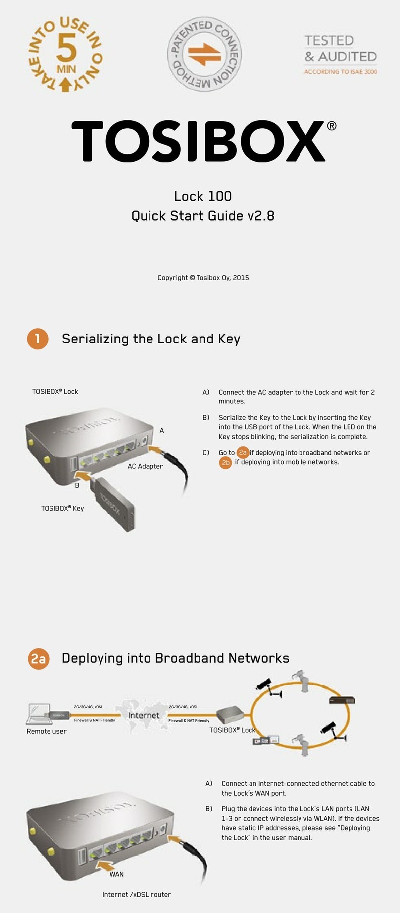 Tosibox Lock 100 quick start guide