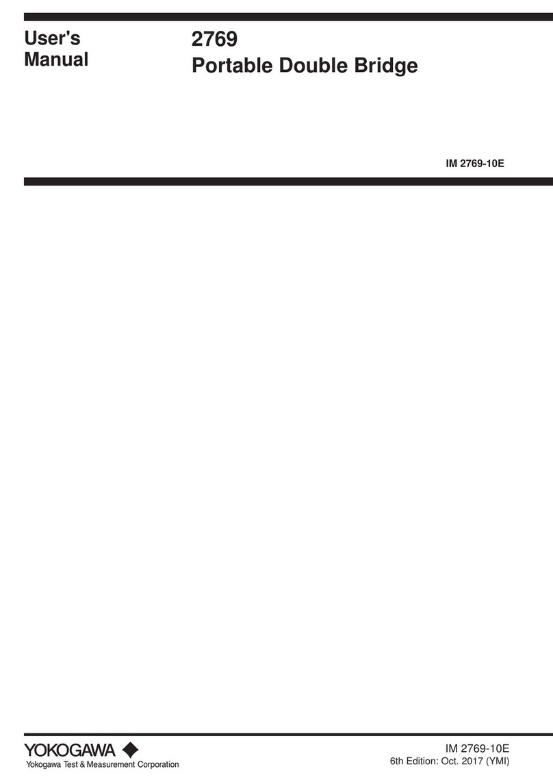 YOKOGAWA 2769 User manual