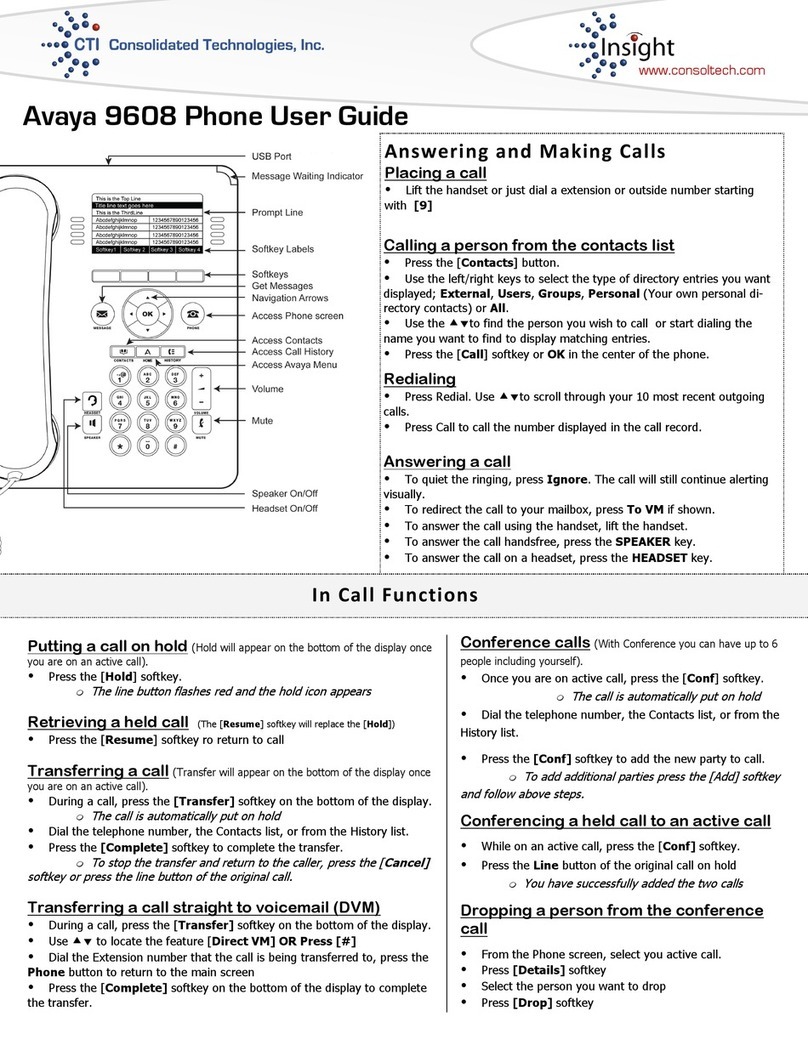 Avaya IP Office 9608 user guide