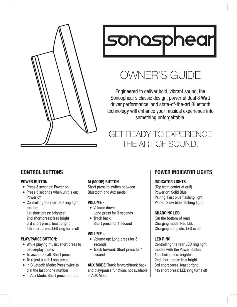 Origaudio Sonosphear owner's guide