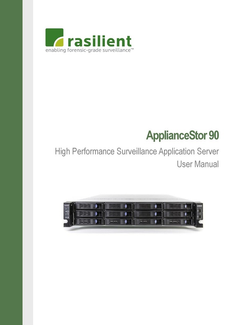 Rasilient ApplianceStor 90 user manual Rasilient ApplianceStor 90 user manual