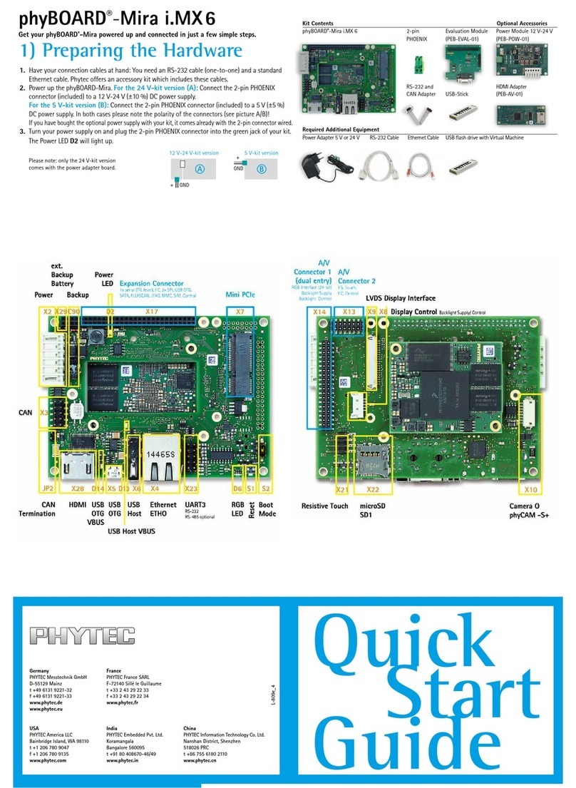 Phytec PhyBOARD-Mira i.MX6 quick start guide