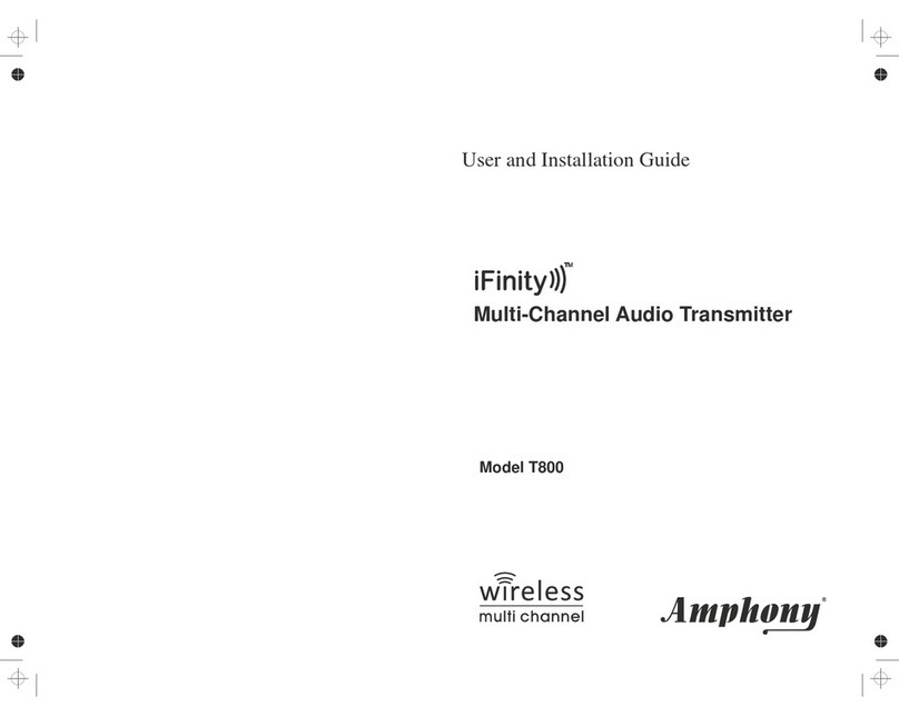 Amphony T800 User and installation guide