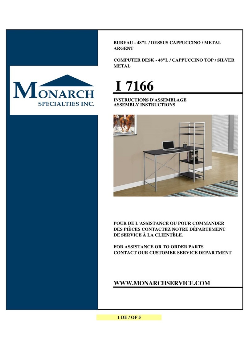 Monarch Specialties I 7166 User manual Monarch Specialties I 7166 User manual