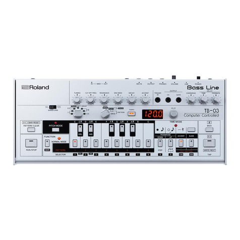 Roland TB-03 User manual