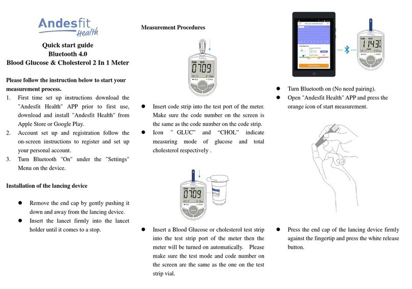 Andesfit Health ADF-B28 quick start guide