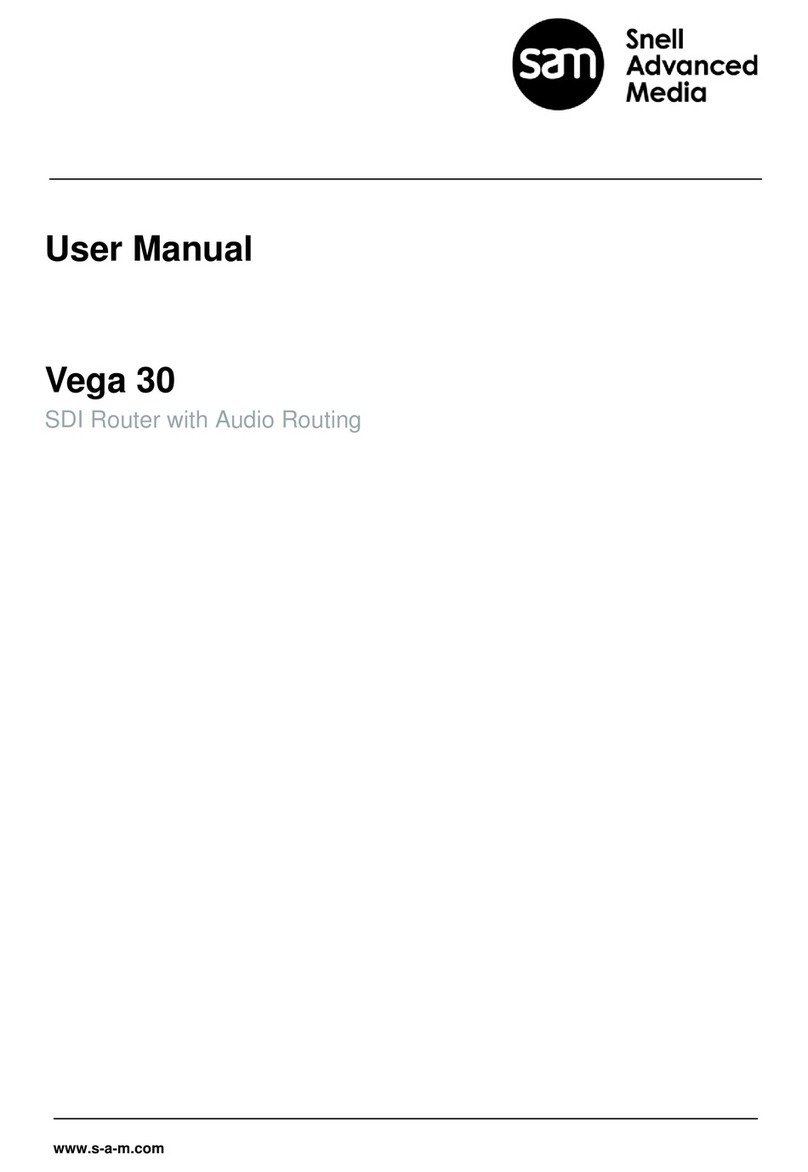 Snell Advanced Media Vega 30 user manual